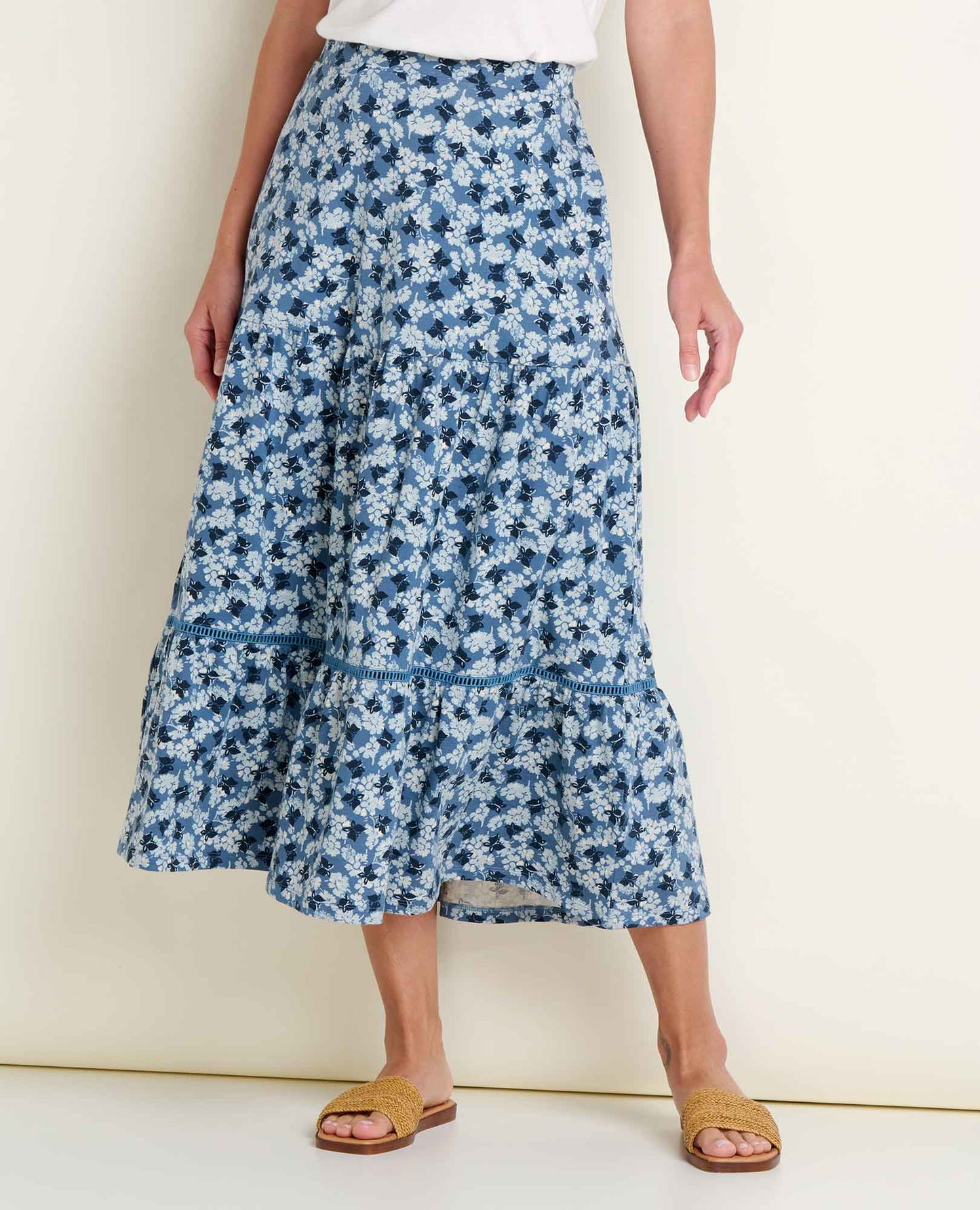Flowy Tiered Midi Skirt